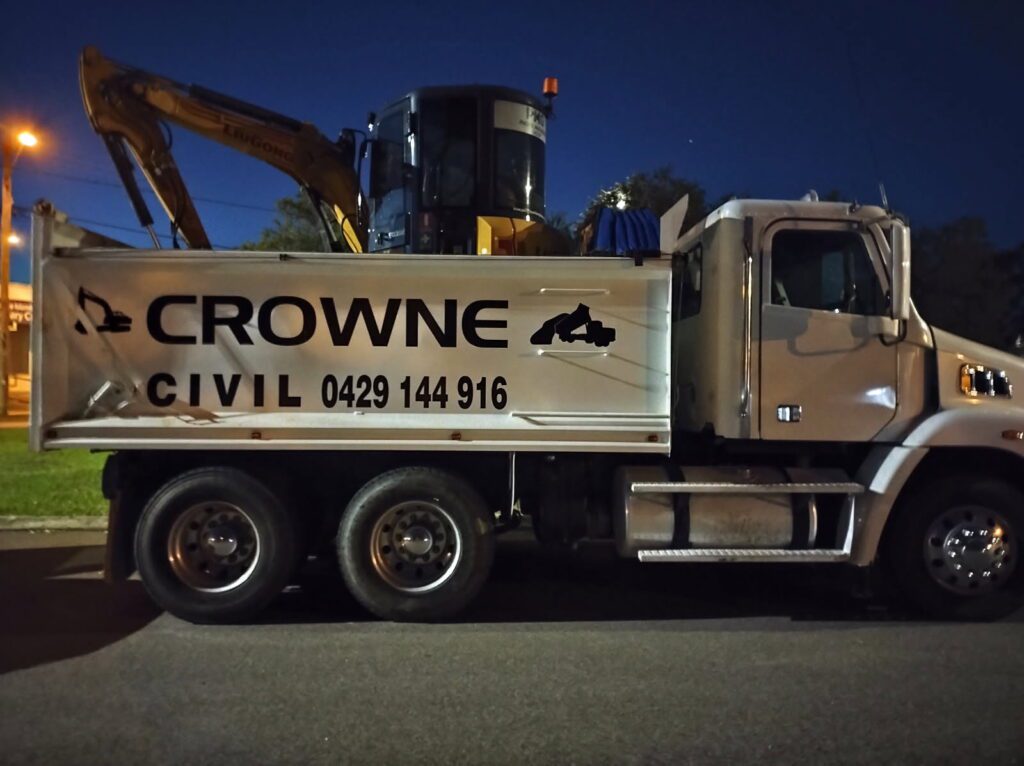 Crown Civil Truck and Digger